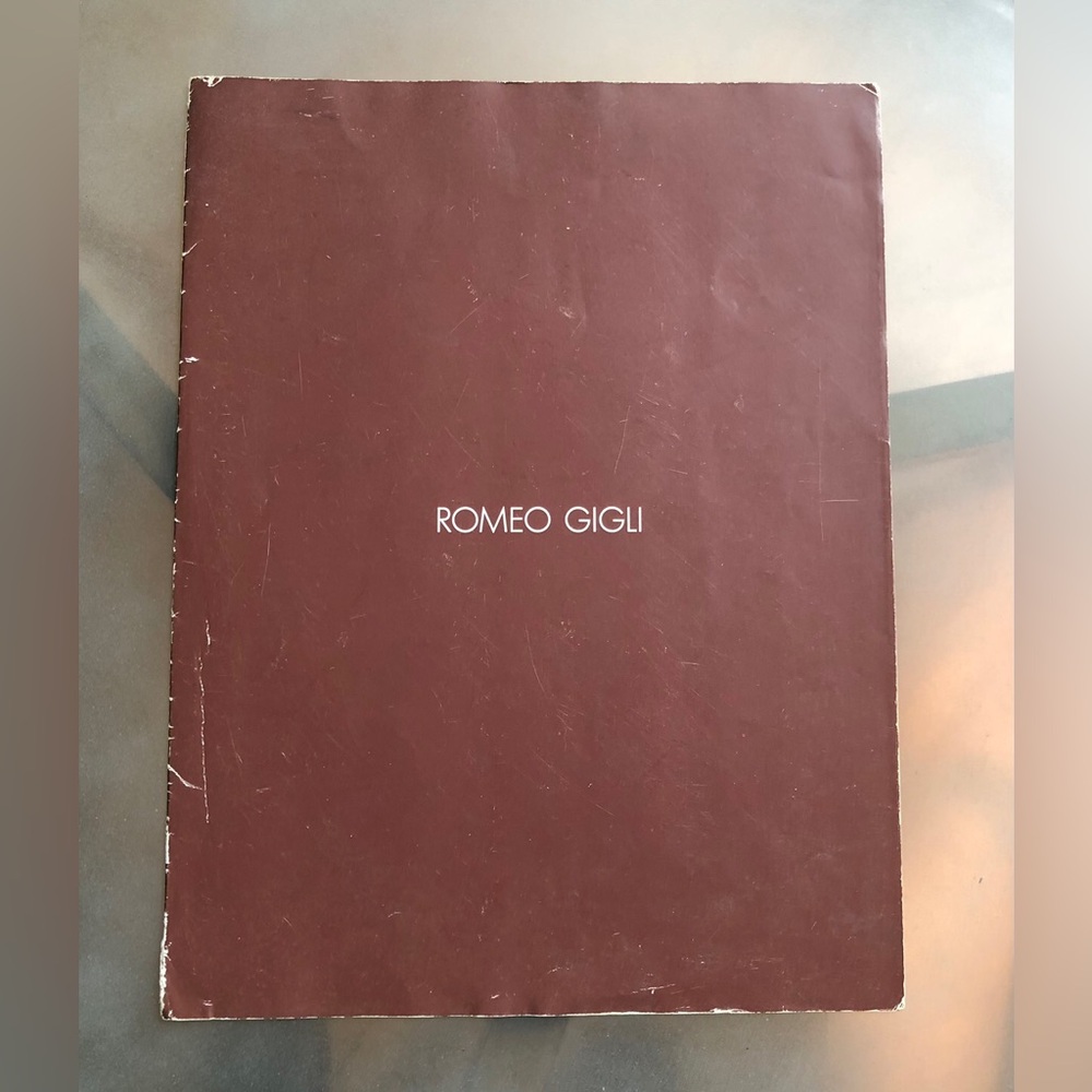 RARE ROMEO GIGLI Fall Winter Collection 1988-89 Editorial Catalog Paolo Roversi